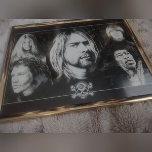 Framed Rock Legends Portrait